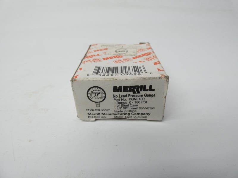 MERRILL PGNL100 100PSI NSMP