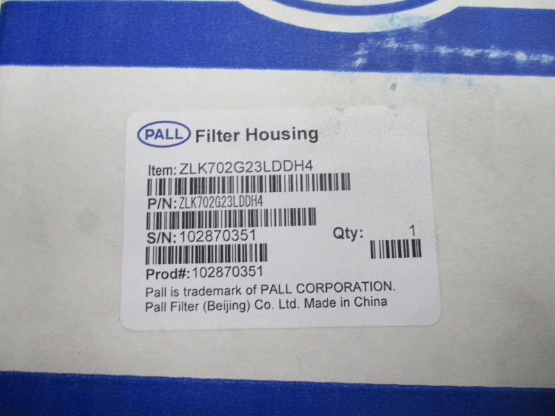 PALL ZLK702G23LDDH4 150PSI NSFS