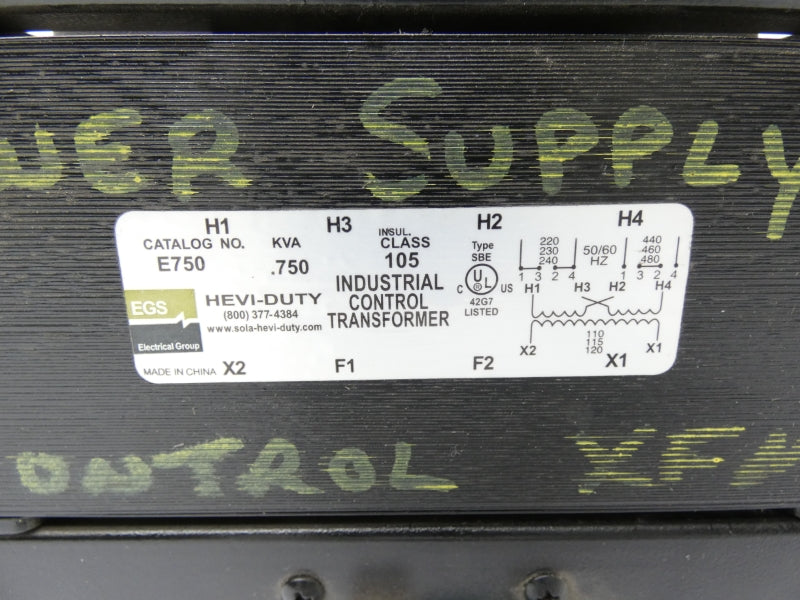 HEVI-DUTY E750 240/480V (AS IS) NUPI