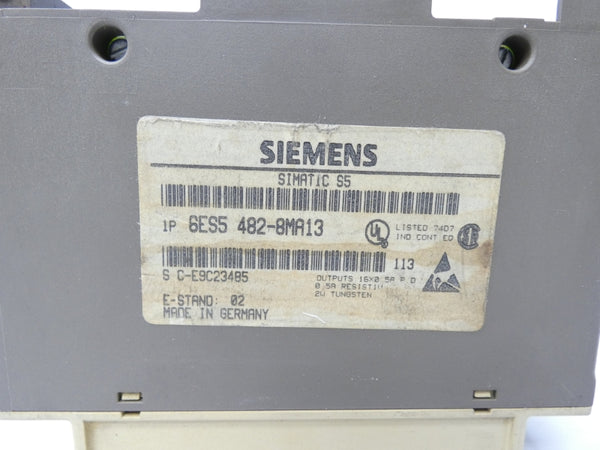 SIEMENS 6ES5482-8MA13 24VDC 0.5A UNMP