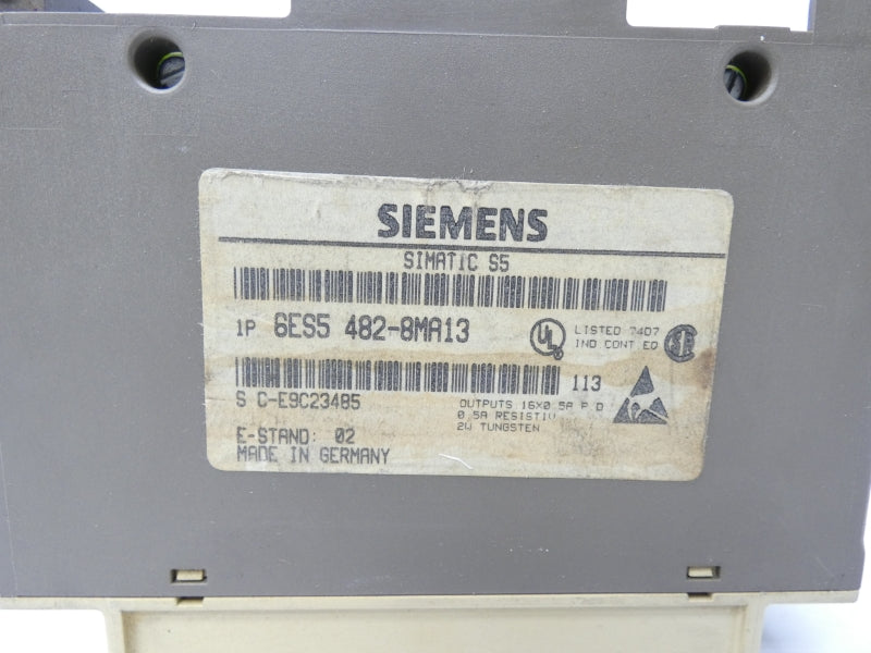 SIEMENS 6ES5482-8MA13 24VDC 0.5A UNMP