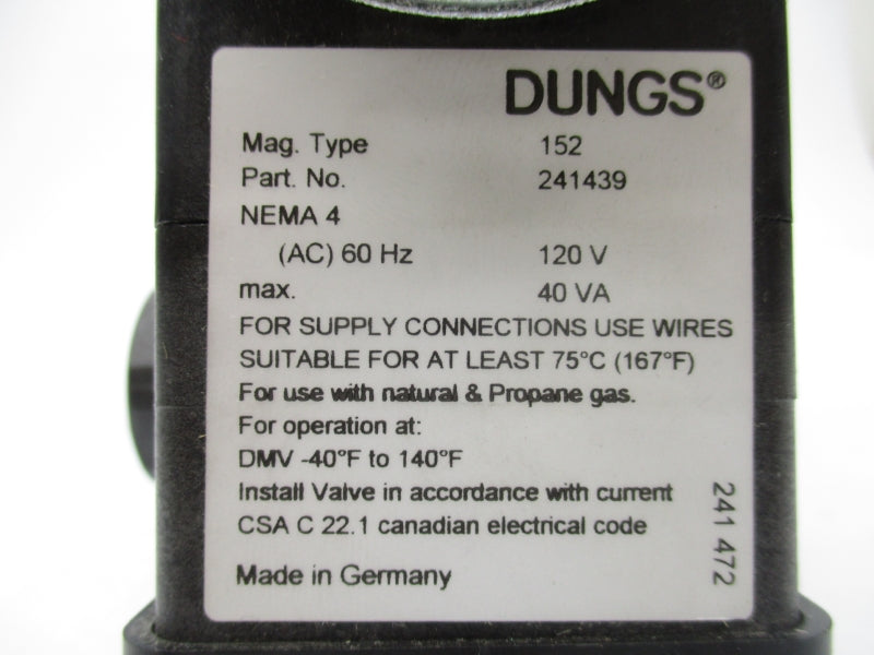 DUNGS 267082 120V NSNP