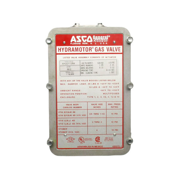 ASCO AH2D112S4 110/120V 1.85/2.25A NSNP