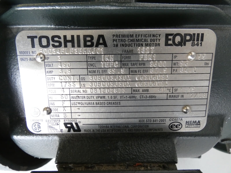 TOSHIBA B0034FLF3BMHJ01 460V 3.8A NSNP