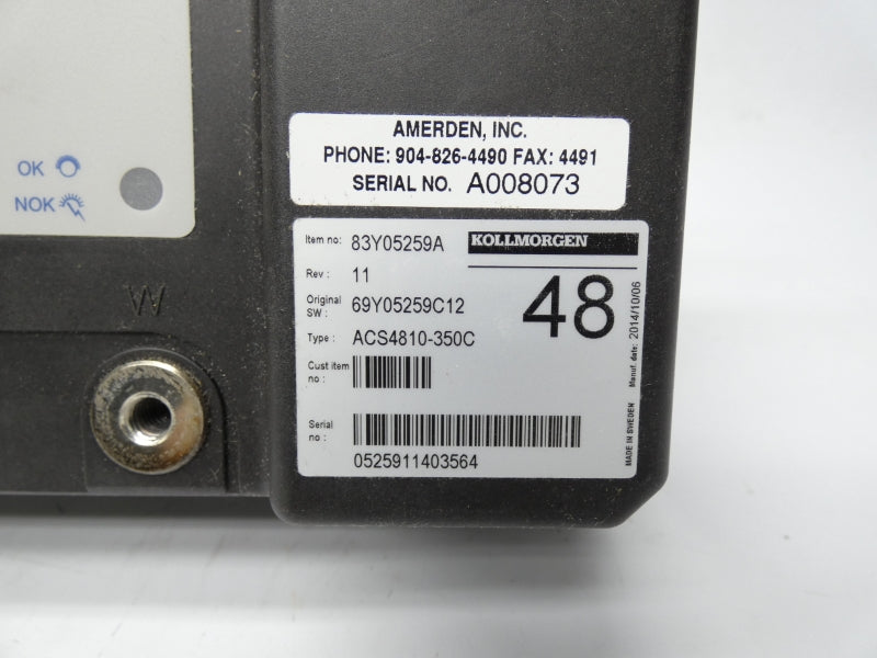 KOLLMORGEN ACS4810-350C 83Y05259A NSNP