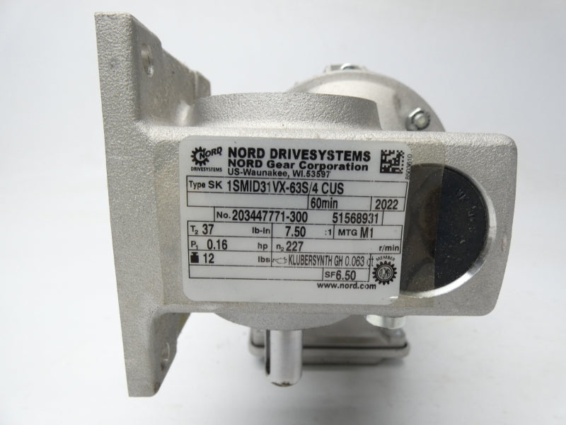 NORD DRIVESYSTEMS 1SMID31VX-63S/4CUS 230/460V 0.88/0.44A NSNP