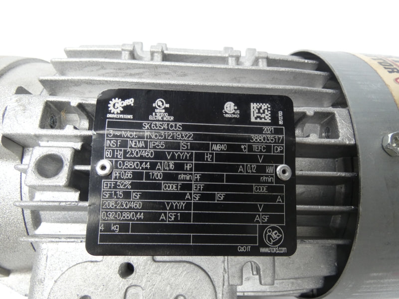 NORD DRIVESYSTEMS 1SMID31VX-63S/4CUS 230/460V 0.88/0.44A NSNP