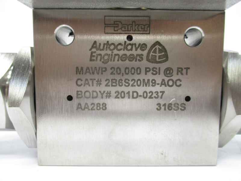 AUTOCLAVE ENGINEERS 2B6S20M9-AOC 80-150PSI NSMP