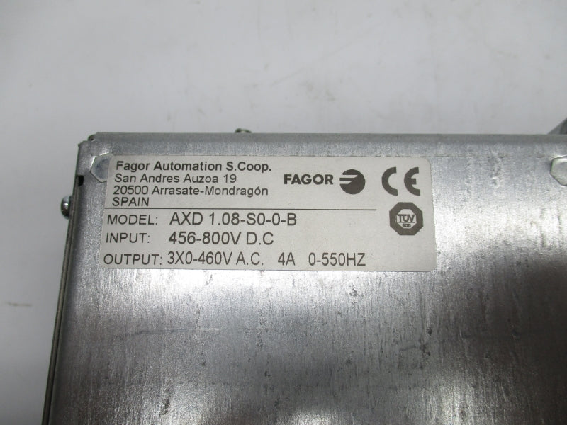FAGOR AXD 1.08-S0-0-B 456-800VDC 4A UNMP