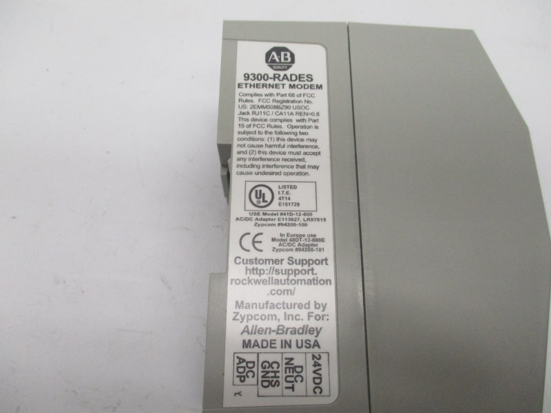 ALLEN BRADLEY 9300-RADES REV. 1.06 (BR/WH) NSMP`