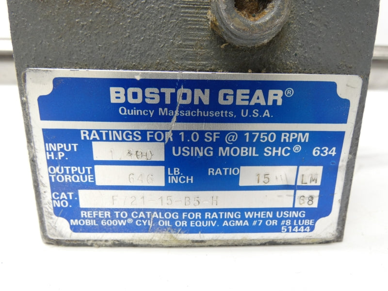 BOSTON GEAR F721-15-B5-H UNMP