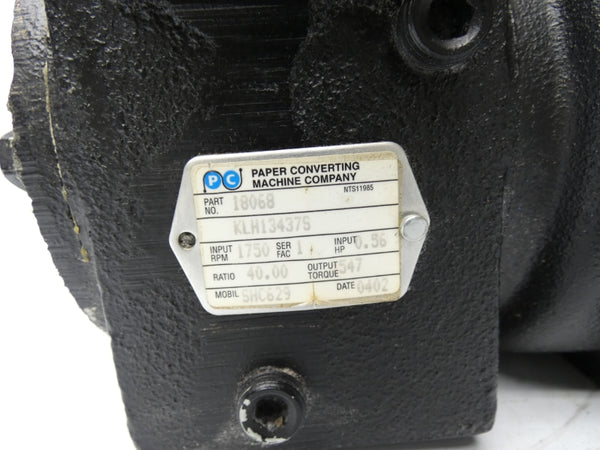 PAPER CONVERTING MACHINE COMPANY 18068 KLH13437S UNMP