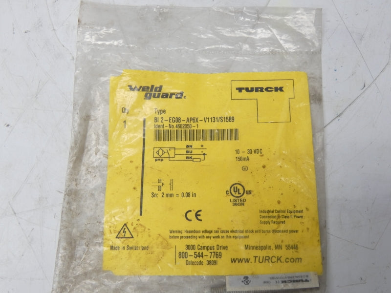 TURCK BI2-EG08-AP6X-V1131/S1589 4602050-1 10-30VDC NSMP
