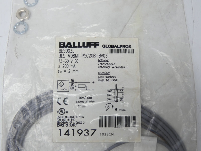 BALLUFF BESM08MI-PSC20B-BV03 BES003L 12-30VDC NSMP