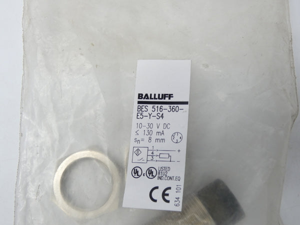 BALLUFF BES516-360-E5-Y-S4 10-30VDC NSMP