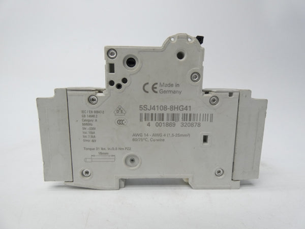 SIEMENS 5SJ4108-8HG41 230V 8A UNMP