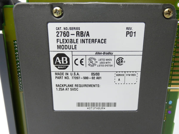 ALLEN BRADLEY 2760-RB SER. A REV. P01 5VDC 1.25A UNMP