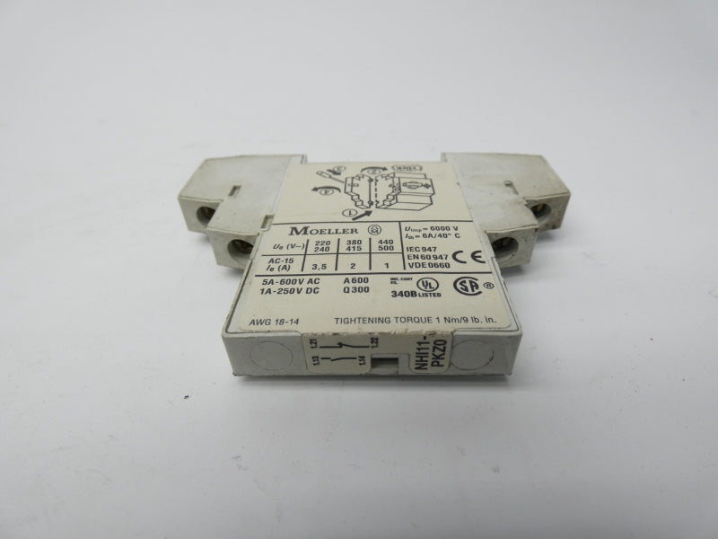 KLOCKNER MOELLER NHI11-PKZ0 600VAC 5A UNMP