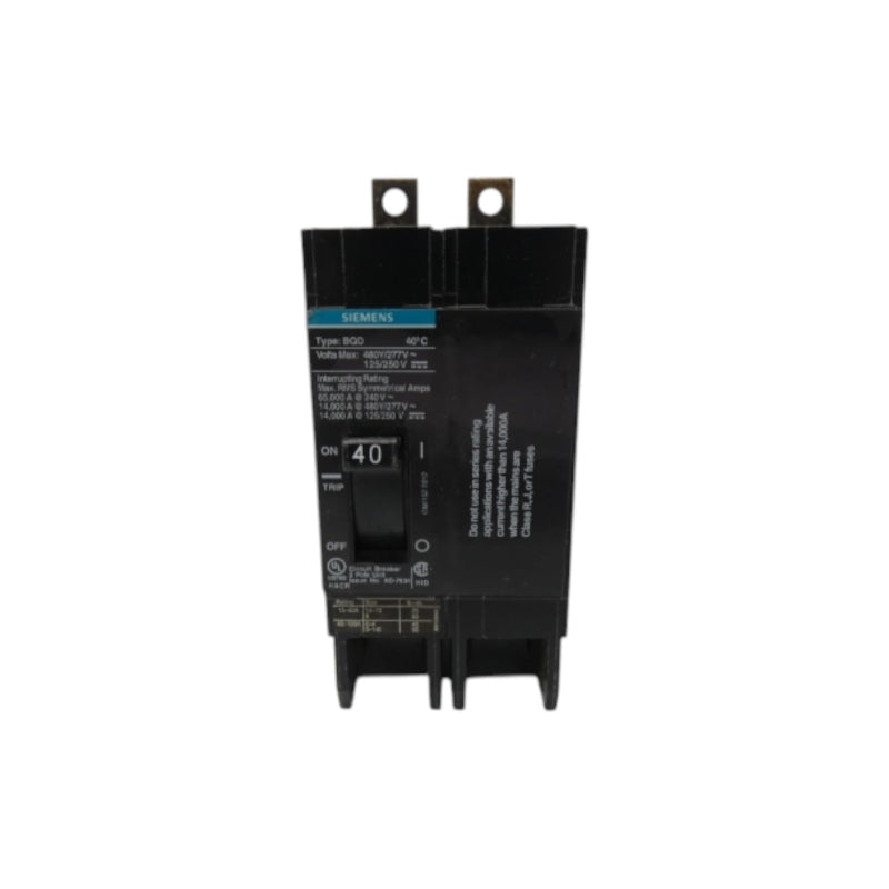 SIEMENS BQD240 277/480V 40A UNMP