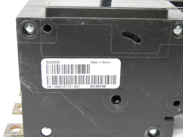 SIEMENS BQD330BP 277/480V 30A UNMP