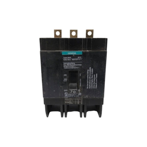 SIEMENS BQD370BP 277/480V 70A UNMP