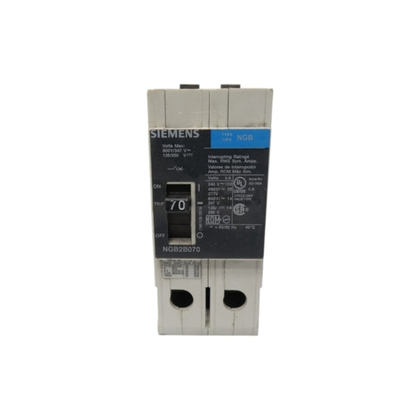 SIEMENS NGB2B070 277/480V 70A UNMP