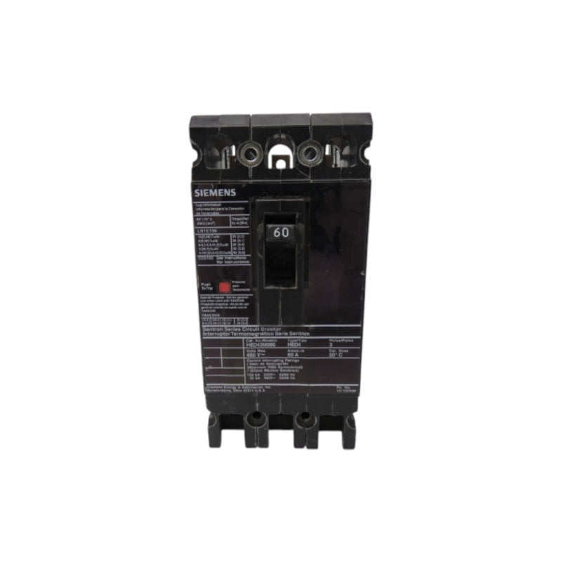 SIEMENS HED43B060 480V 60A UNMP