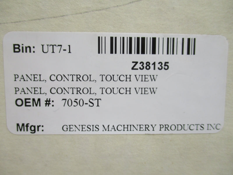 GENESIS MACHINERY PRODUCTS INC Z38135 7050-ST NSMP