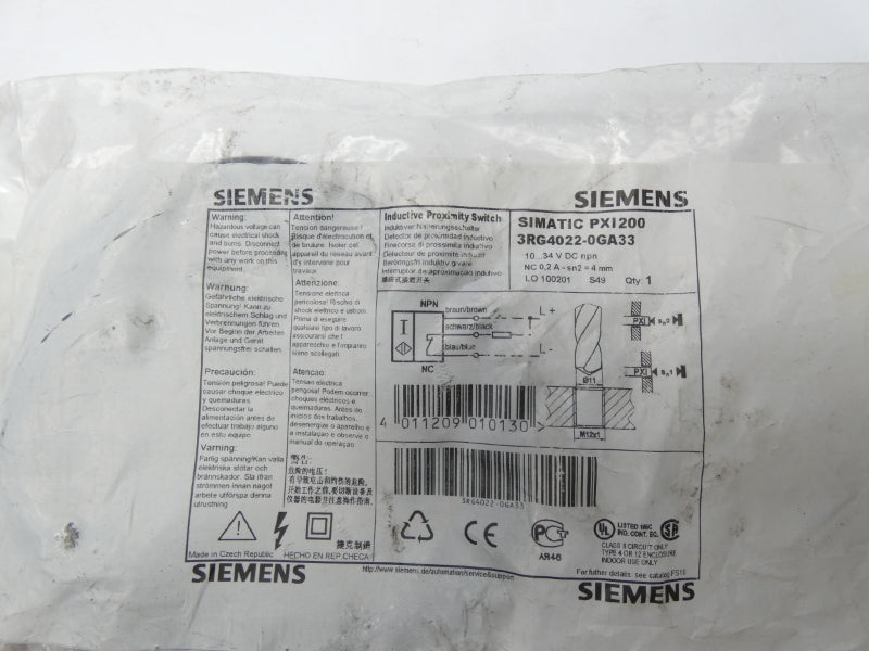 SIEMENS 3RG4022-0GA33 10-34VDC NSMP