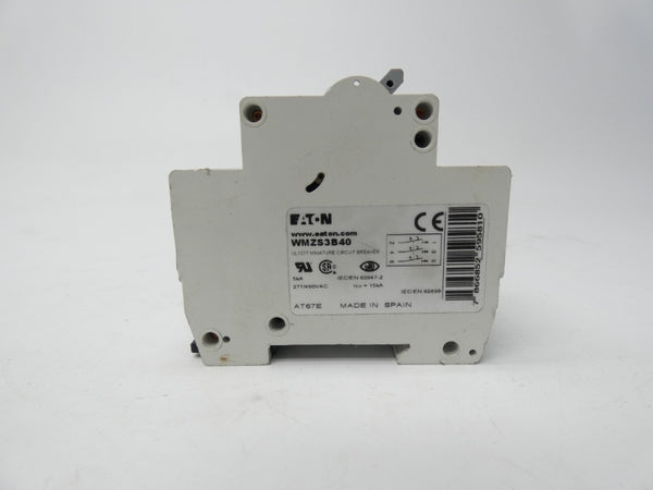 EATON WMZS3B40 277/480VAC 40A UNMP