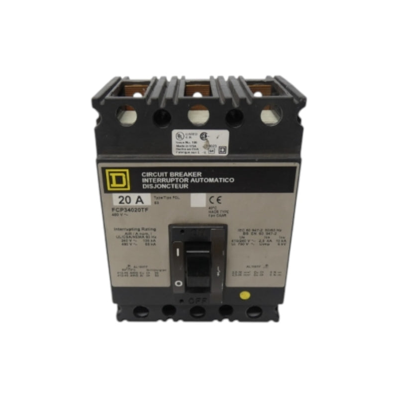 SQUARE D FCP34020TF 480V 20A NSNP
