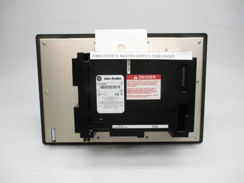 ALLEN BRADLEY 2711-K10C9 SER. D F/W 4.41 100-240VAC 0.4-0.25A NSMP