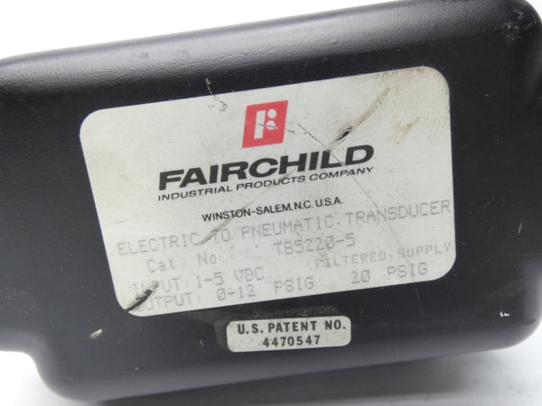 FAIRCHILD TB5220-5 1-5VDC 20PSI UNMP