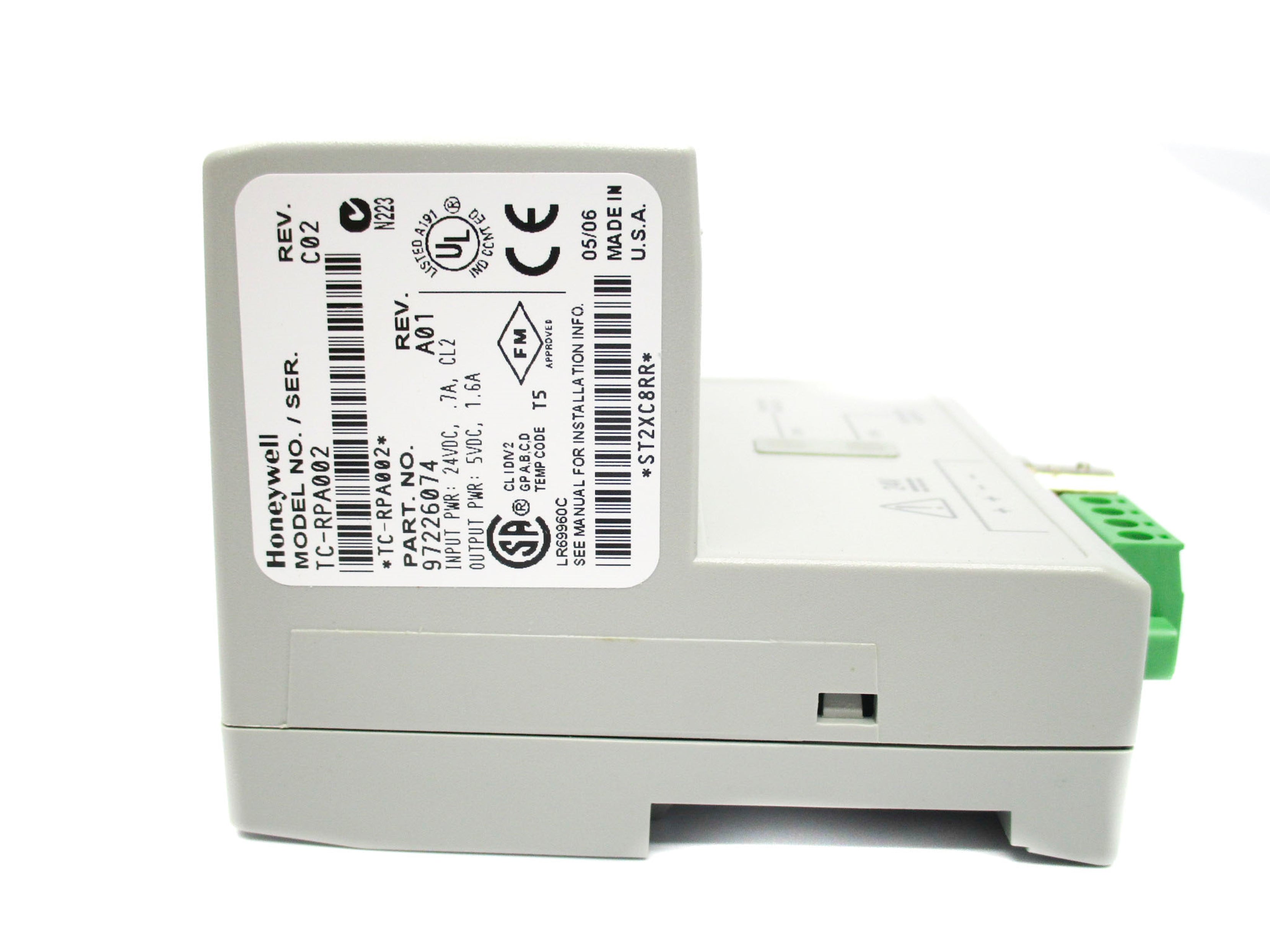 HONEYWELL TC-RPA002 24VDC .7A NSMP