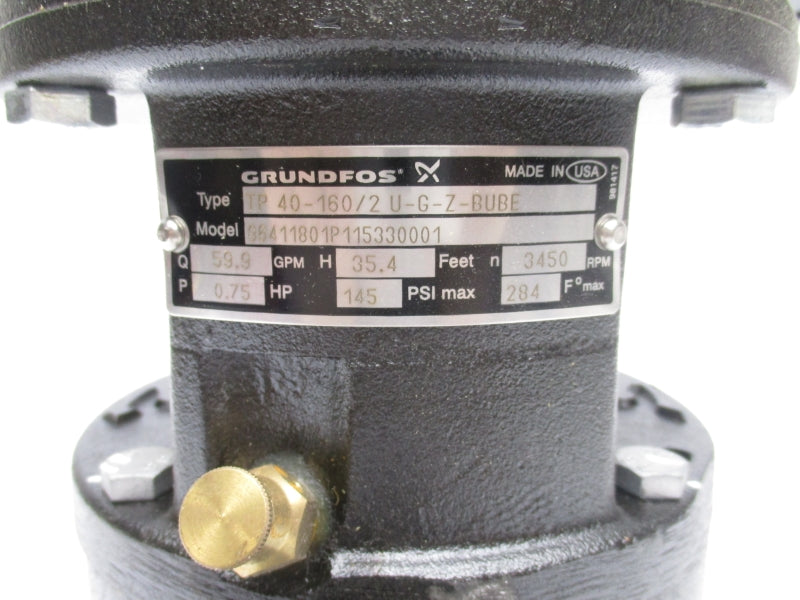 GRUNDFOS TP40-160/2 U-G-Z-BUBE 145PSI NSNP