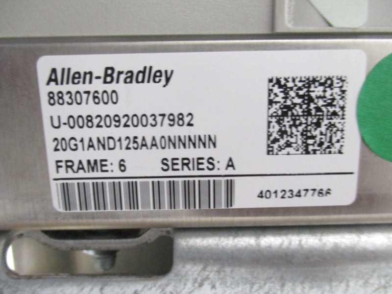 ALLEN BRADLEY 20G1AND125AA0NNNNN SER. A F/W. 14.005 480V NSNP