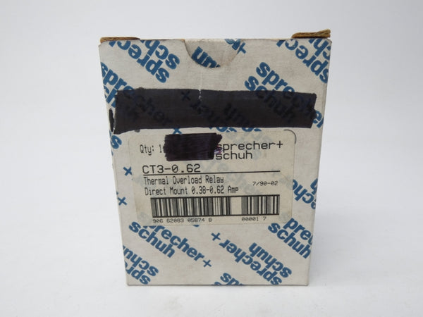 SPRECHER+SCHUH CT3-0.62 600VAC 0.38-0.62A NSMP