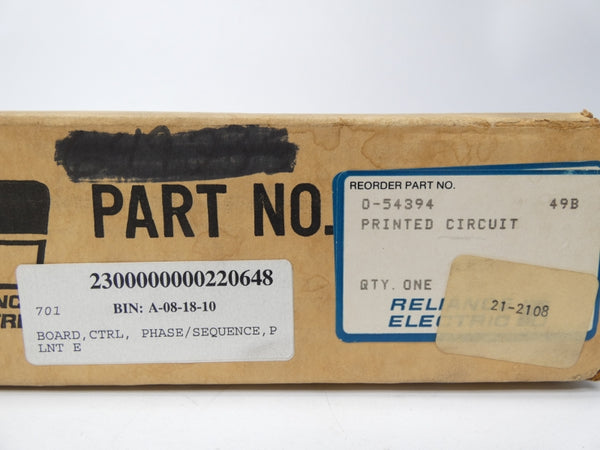 RELIANCE ELECTRIC 0-54394 NSMP
