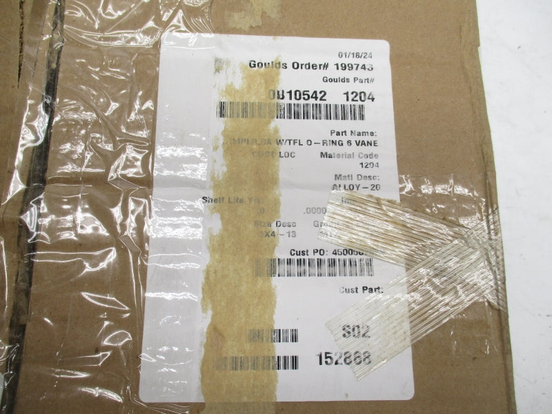 GOULDS PUMPS 0B10542-1204 NSMP