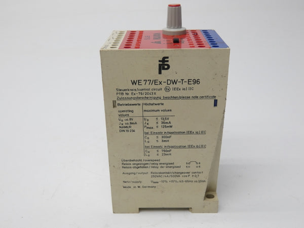 PEPPERL+FUCHS WE77/EX-DW-T-E96 110VAC UNMP