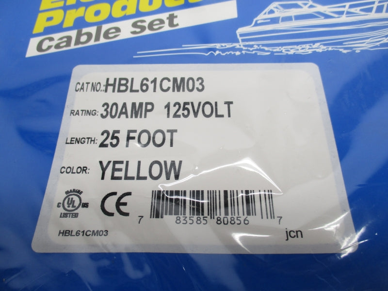 HUBBLE HBL61CM03 125V 30A 25' NSMP