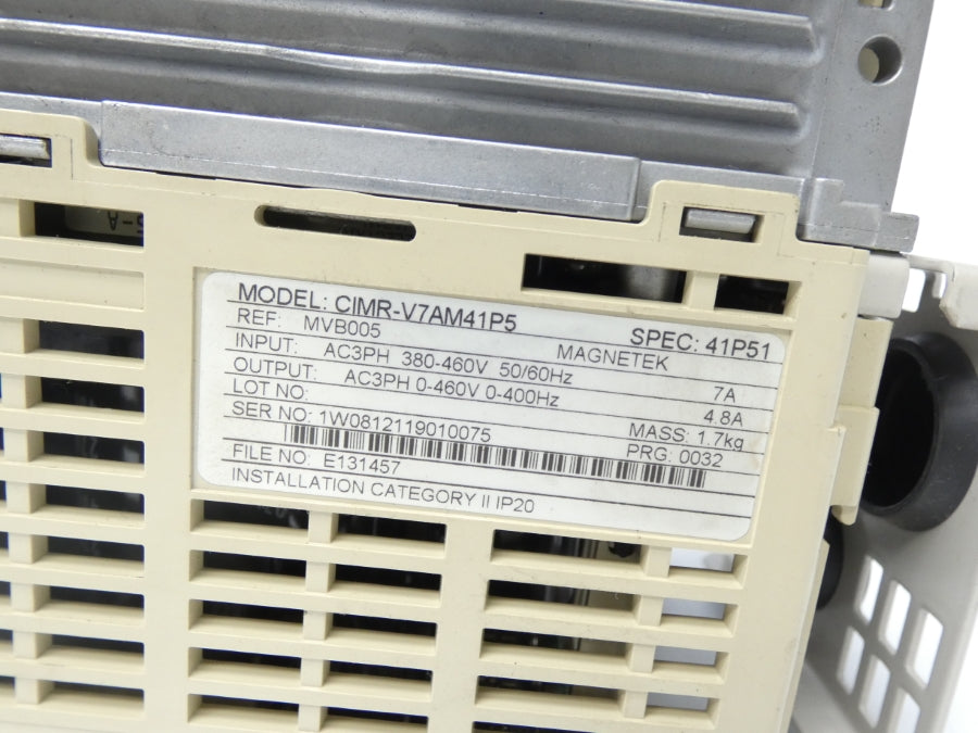 YASKAWA CIMR-V7AM41P5 380-460V 7A (AS PICTURED) UNMP