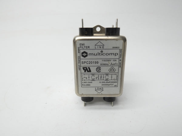 MULTICOMP SPC20199 115/250V 10A NSNP