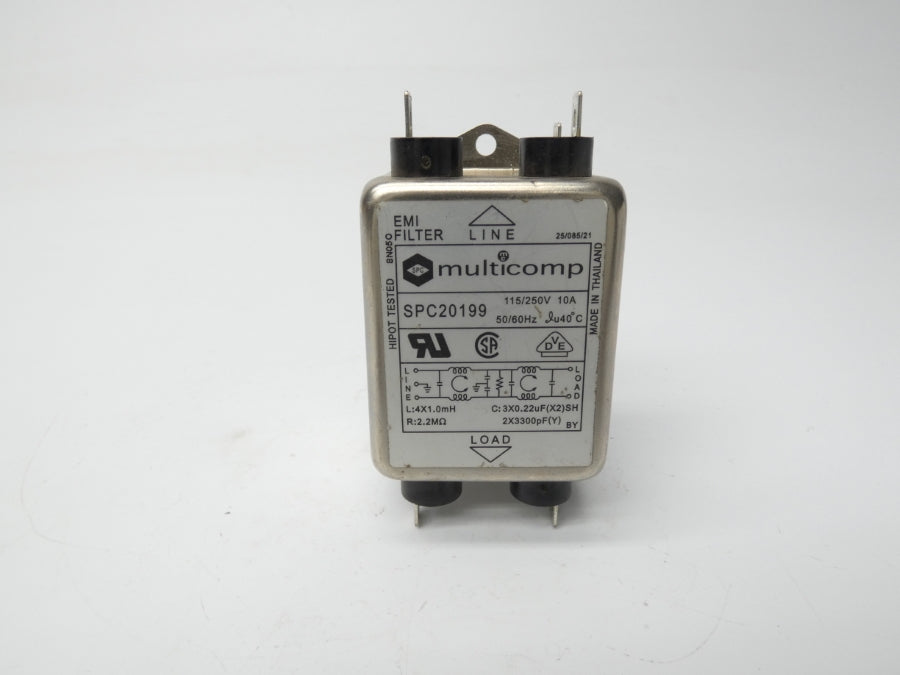MULTICOMP SPC20199 115/250V 10A NSNP