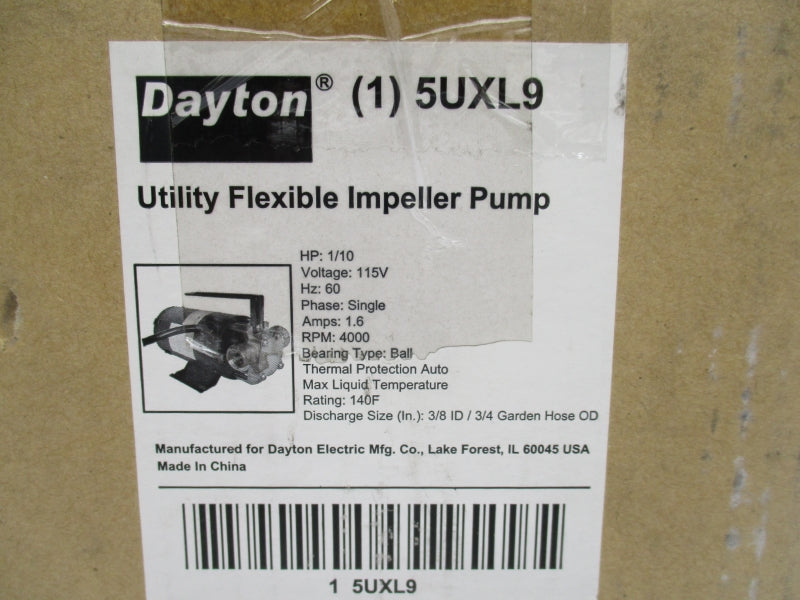 DAYTON 5UXL9 115V 1.6A NSMP