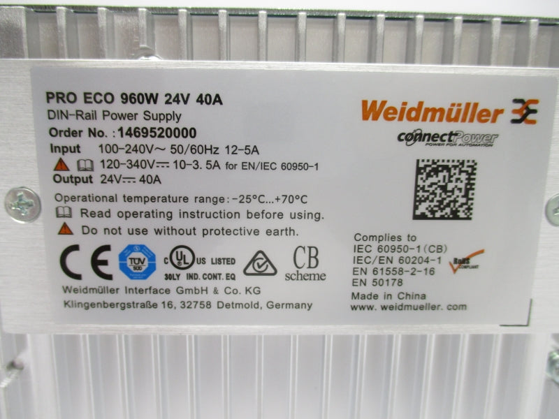 WEIDMULLER 1469520000 120-340V 40A NSMP