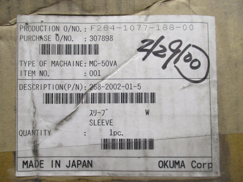 OKUMA 307898 268-2002-01-05 NSMP