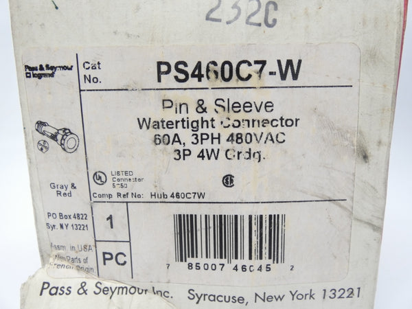 PASS & SEYMOUR PS460C7-W 480VAC 60A NSMP