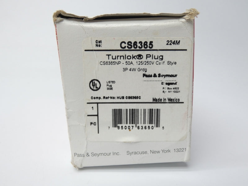 PASS & SEYMOUR CS6365 125/250V 50A NSMP