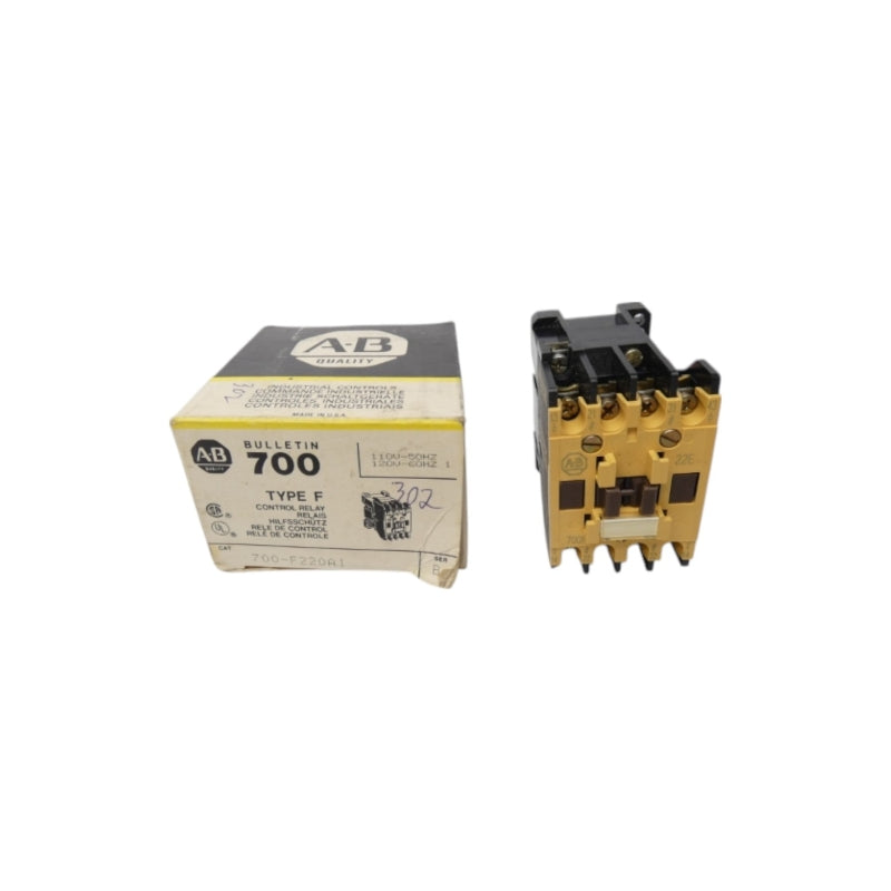 ALLEN BRADLEY 700-F220A1 SER. B 110/120V (BK/YL) NSMP